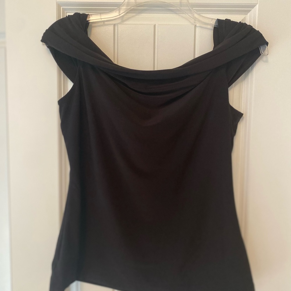 White House Black Market top womens size medium black